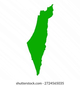 Mapa do vetor verde de Israel Palestina Country