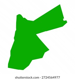 Green Vetor Mapa de Jordânia País