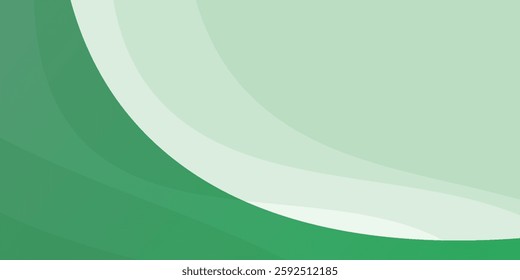 green vector modern decorative wave design art background
