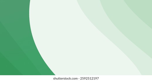 green vector modern decorative wave design art background
