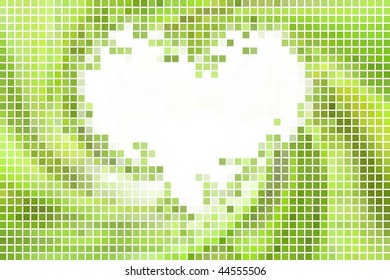 Green vector mosaic