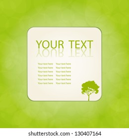 Green vector natural background with space for your text