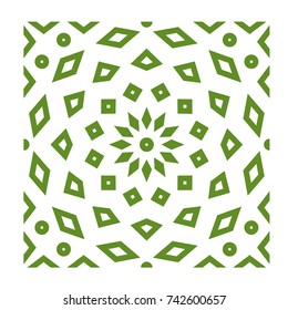 Green Vector Ornament Z Abstract Logo