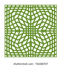 Green Vector Ornament Z Abstract Logo