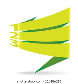 green vector Paper Progress background / product choice or versions