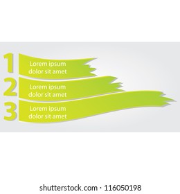 green vector Paper Progress background / product choice or versions