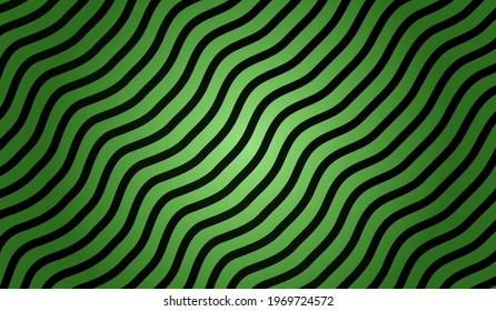 Green vector pattern with curved lines