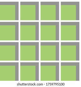 Green vector pattern, modern art, gray and white lines