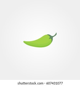 green vector pepper