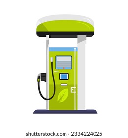 Green vector petrol pump machine