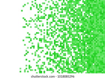 Green vector pixel background