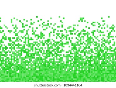 Green vector pixel background