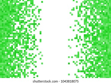 Green vector pixel background