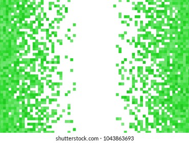 Green vector pixel background