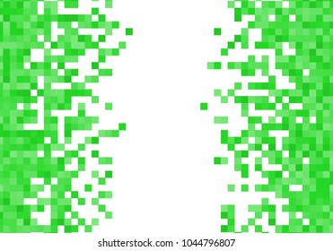 Green vector pixel background