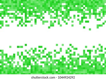 Green vector pixel background