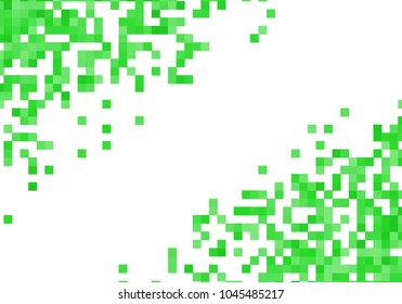 Green vector pixel background