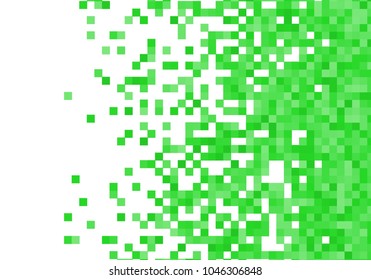 Green vector pixel background