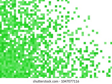 Green vector pixel background