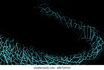 Green vector polygonal illustration, which consist of rectangles. Rectangular pattern for your business design. Geometric background in Origami style with gradient. 