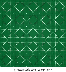 Green vector seamless abstract pattern background, geometric design - you can change color and size for decoration and packing