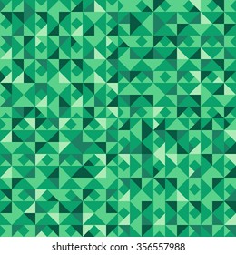 Green vector seamless background. Texture pattern.