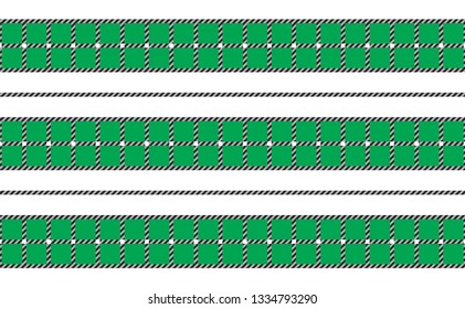 Green Vector Tablecloth Pattern.Texture for : plaid, tablecloths, clothes, shirts, dresses, paper, bedding, blankets, quilts and other textile products. Vector illustration. - Vector