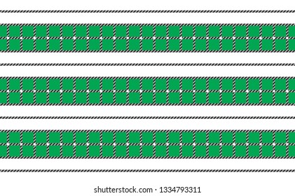 Green Vector Tablecloth Pattern.Texture for : plaid, tablecloths, clothes, shirts, dresses, paper, bedding, blankets, quilts and other textile products. Vector illustration. - Vector