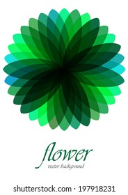 green vector transparent flower