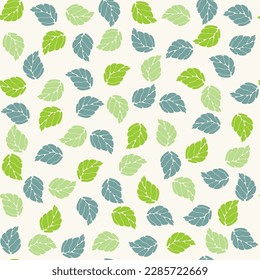 Green vector tropical pattern with jungle leaves decor, seamless fabric background. Floral jungle ornament with monstera leaf tropical seamless pattern. Birch, mint or aspen plant leaves background.