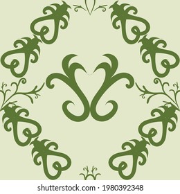 green vector for vintage background