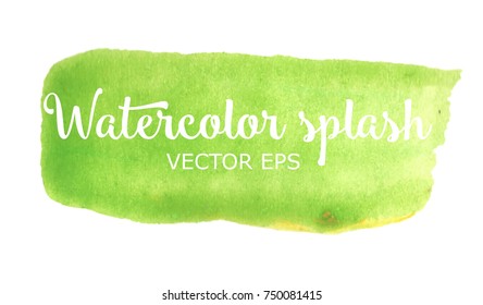 Green VECTOR Watercolor Splash