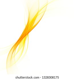 
Green vector wave flow. Smooth waves of green color.