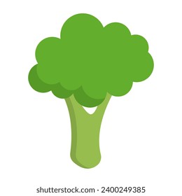 Icono de brócoli vegetal verde. Vector.