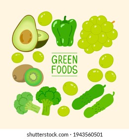 Green vegetables and fruits that are good for the body