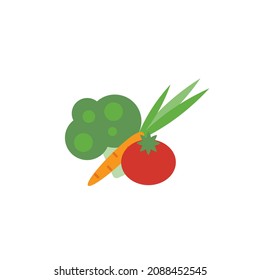 Green vegetables icon. Vector illustration 