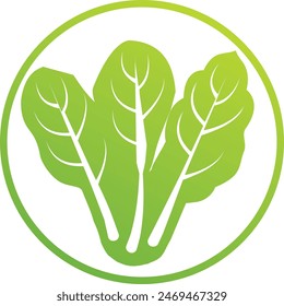 Green vegetables logo design. Green leaf logo design. Organic food logo design vector icon. Natural food icon template. Green Tree icon best PNG images