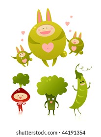 Green vegetables and monsters