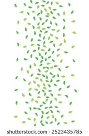 Fondo de vegetación verde Vector blanco. Diseño de Agricultura Vegetal. Ilustración Bio. Textura de sabor verdoso. Borde de hoja.