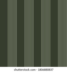 Green vertical striped seamless pattern background suitable for fashion textiles, graphics