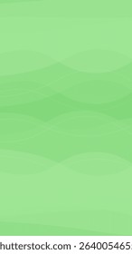 Green vertical wave background with gradient and wave lines. Vector background