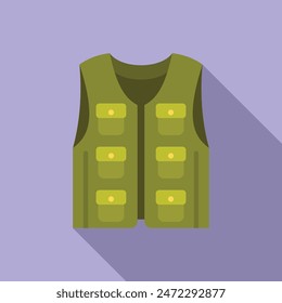 Green vest for a hunter, fisher, or anyone spending time outdoors