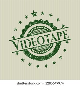 Green Videotape distress rubber grunge stamp
