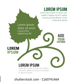 Green vine leaf vector icon set isolated on white background
- illustration