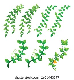 A green vine with leaves 