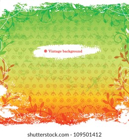 Green vintage background
