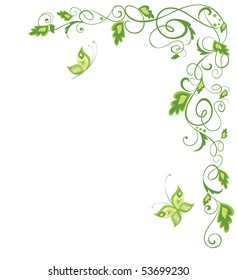 Green vintage border