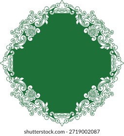  verde vintage quadro ornamento design
