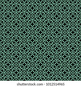 Green Vintage pattern art design