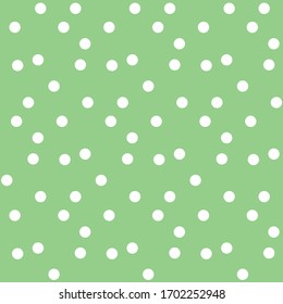 Vector de fondo de polka verde vectorial transparente